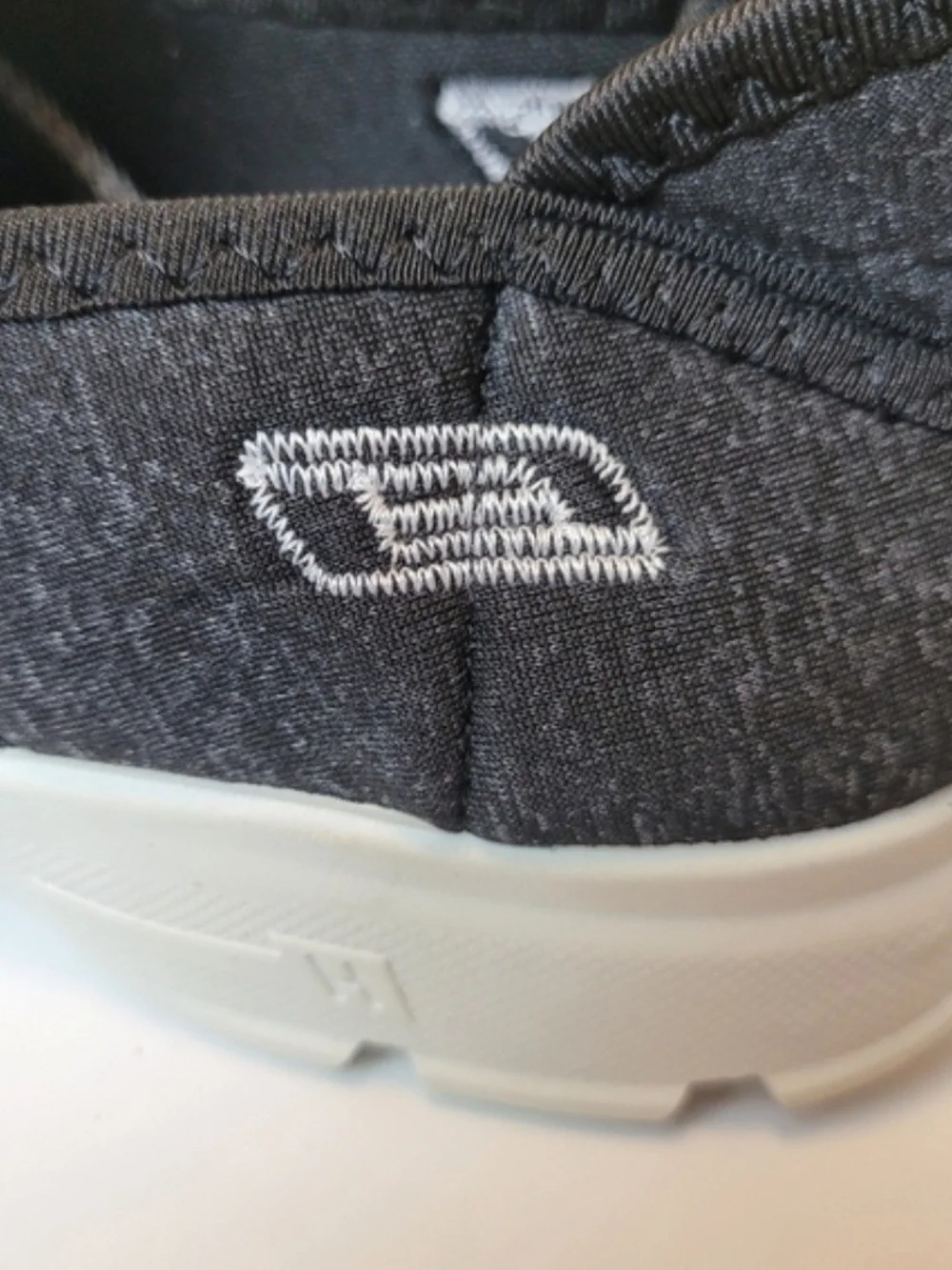 Charcoal Gray Knit Slip-On Shoes US 8 EU41